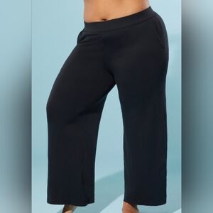YITTY By Lizzo Black Body Butter Straight Leg High Rise Pant 6X 30